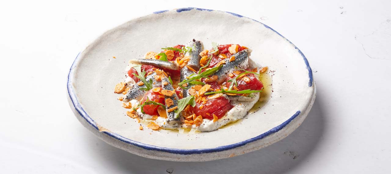 Ensalada de sardinas con tomate fancy